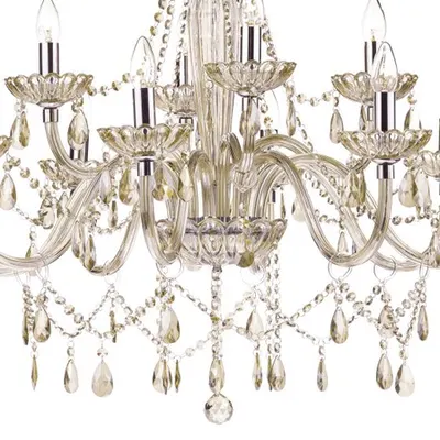 Lampa suspendata Raphael 12 Light Chandelier Champagne Crystal