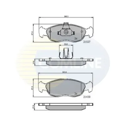 Set placute frana, frana disc COMLINE CBP0570
