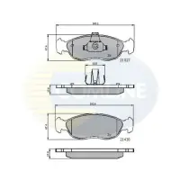 Set placute frana, frana disc COMLINE CBP0570