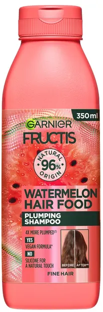 Garnier Fructis Hair Food Șampon pentru îngroșare cu pepene verde, 350 ml