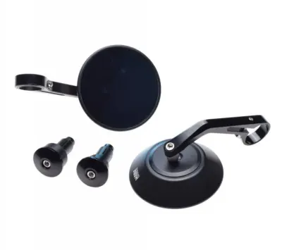 Set 2 oglinzi moto, universale, prindere in capatul ghidonului, diametru 95mm