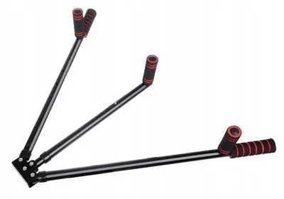 Aparat extensii picioare, otel inoxidabil- spuma-ABS, 6 grade de reglare, negru