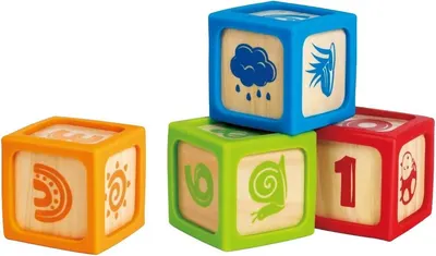 Cuburi educative Hape - Smart Start, 4 bucăți