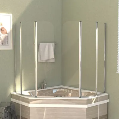vidaXL Paravane de baie 2 buc. 104x130cm sticlă securizată transparent