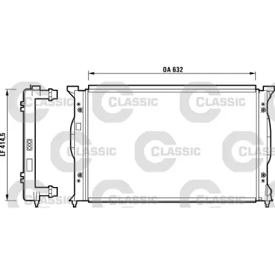 Radiator, racire motor VALEO 232839