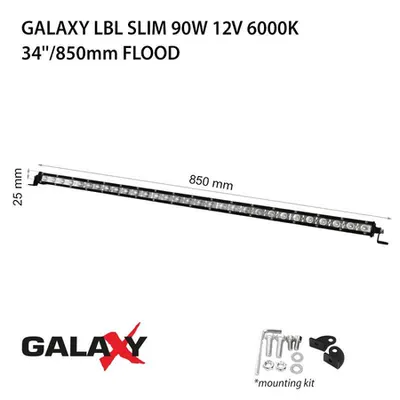Proiector bara LED GALAXY LBL SLIM 90W 12/24V 6000K