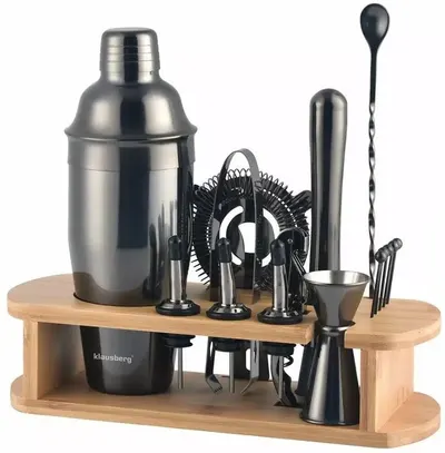 Set de cocktail Klausberg - KB 7584, 17 piese, grafit