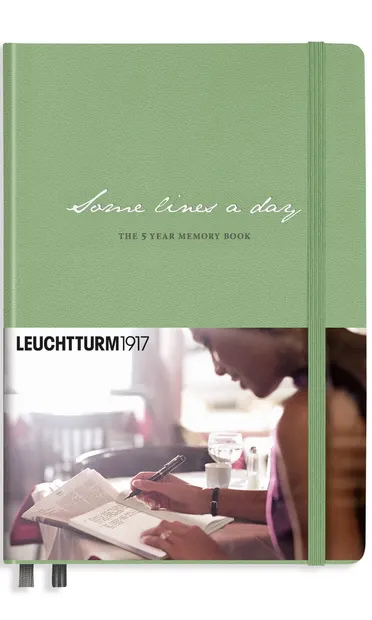 Caiet agenda Leuchtturm1917 - 5 Year Memory Book, verde deschis
