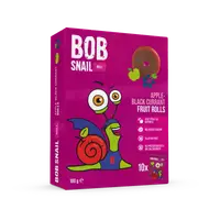 Rulou din mere si coacaze negre, 100g, Bob Snail