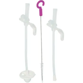 b.box Replecement Straws + Cleaner pai din silicon