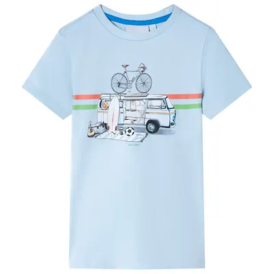 Tricou pentru copii, albastru deschis, 104