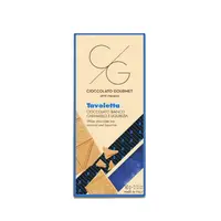 Comprimate de ciocolata alba cu caramel si liquirizia