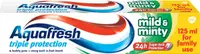 Aquafresh Triple Protection Pastă de dinţi Mild & Minty, verde, 125 ml