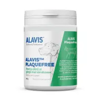 ALAVIS Plaquefree, XS-XL, igienă orală pudră câini și pisici, antibacterian, flacon, 40g