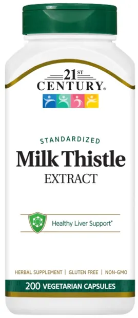Milk Thistle Extract, 200 capsule, 21st Century