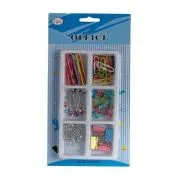 Accesorii set birou Cnx, 129 piese, diverse culori