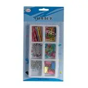 Accesorii set birou Cnx, 129 piese, diverse culori
