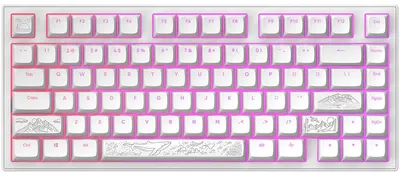 Tastatură mecanică Dark Project – Terra Nostra, albă