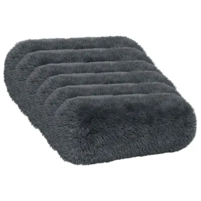 vidaXL Husă pentru pernă 6 pcs HEERLEN Antracit Ø 15 x 40 cm Fleece PV