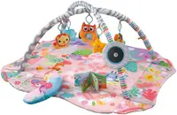 Gimnastică activă 4 în 1 Azaria - Happy Space Play Gym, roz