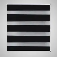 Jaluzea tip zebra, 120 x 175 cm, negru