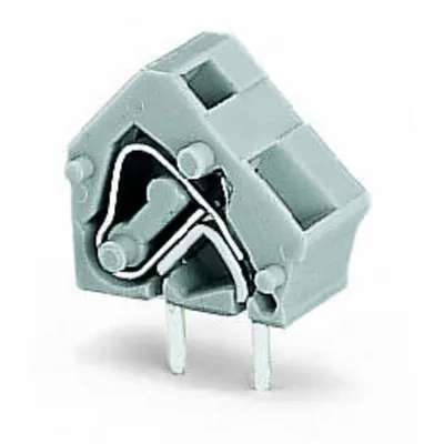 Stackable PCB terminal block; 2.5 mm²; Pin spacing 7.5/7.62 mm; 1-pole; CAGE CLAMP®; commoning option; 2,50 mm²; gray