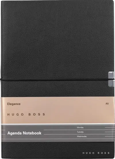 Planificator de caiet Hugo Boss Elegance Storyline - A5, negru