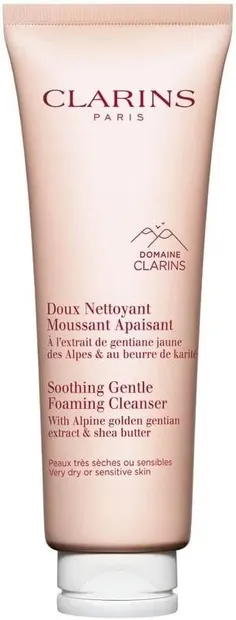 Clarins Spumă facială calmantă pentru pielea uscată, 125 ml