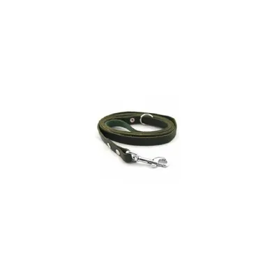 Lesa din piele, neagra, pentru caini de talie mica, latime 12 mm, lungime 1 m
