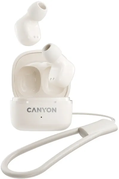 Căști wireless Canyon - OnGo 4 mini, TWS, bej