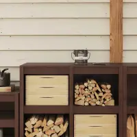 vidaXL Vopsea pentru lemn Maro 2,5 L Print pe perete