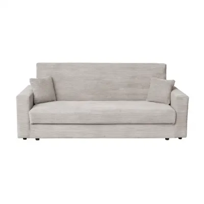 Canapea CORINNE LUX extensibila, 3 locuri, cu lada depozitare, bej inchis, 220x90x96 cm