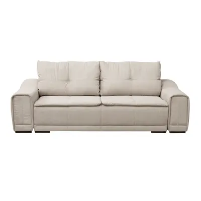 Canapea extensibila OSLO, 3 locuri, cu arcuri si lada depozitare, bej, 265x115x100 cm