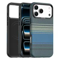 Husa MagSafe pentru Apple iPhone 17 Pro, OEM, Gradient Rainbow, Bleumarin
