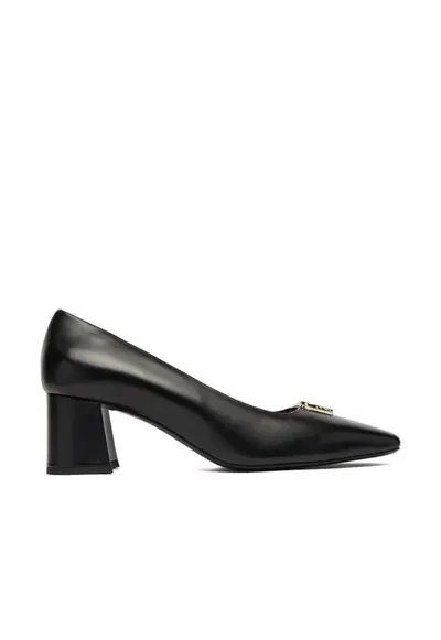 Pantofi dama - toc - piele naturala - negru