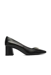 Pantofi dama - toc - piele naturala - negru