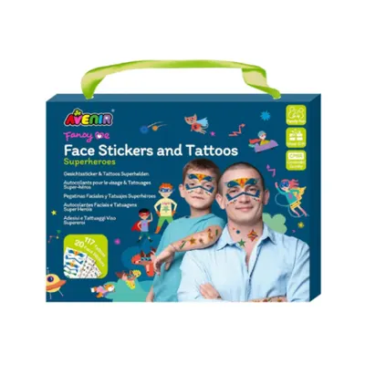 Set stickere si tatuaje pentru fata , Super eroi