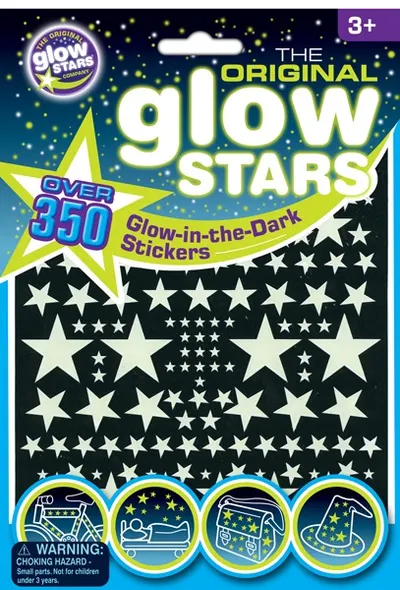 Stickere fosforescente Brainstorm Glow - Stele, 350 bucati