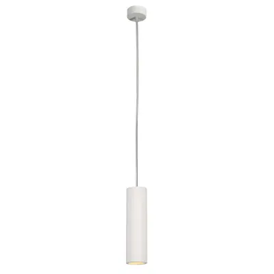 Lampa suspendata, lustra PLASTRA pandantiv, LED GU10 51 mm, rotund ipsos, alb