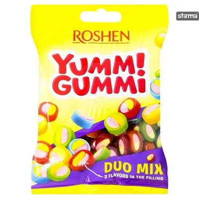 Jeleuri Duo mix Yummi Gummi Roshen 70g Engros