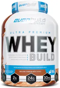 Ultra Premium Whey Build, ciocolată și alune, 2.27 kg, Everbuild