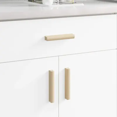 vidaXL Mânere drepte 2 buc. Culoare lemn natural 130 x 25 x 30 mm