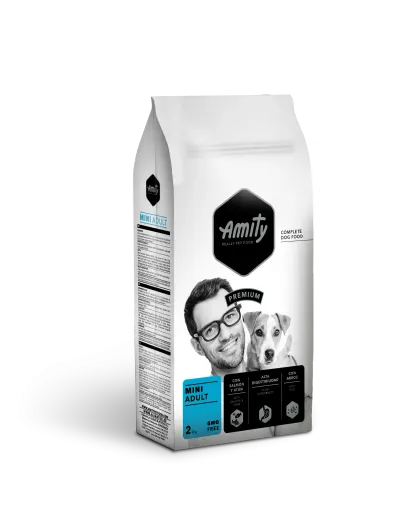Hrana Uscata Caini, Amity Premium Adult Mini, Somon si Ton, 2 kg