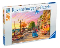Puzzle Ravensburger din 500 de piese - Seara in Paris