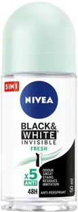 Nivea Roll-on antiperspirant Black & White, Fresh, 50 ml
