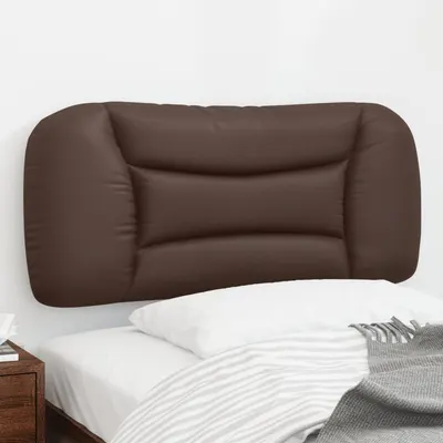 vidaXL Pernă pentru tăblie pat, Hvar, maro, 90 cm, piele artificială