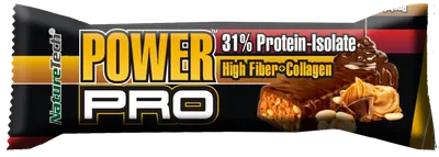 Baton energizant cu unt de arahide Power Pro, 80g, Nature Tech