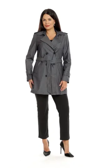 Trenci dama DT22T07G gri inchis, Dress to Impress | marimea 38