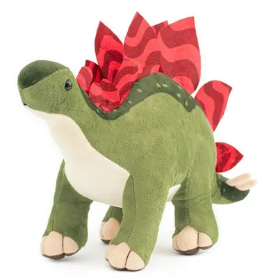 Jucarie din plus, Baby Mix, Dinozaur, Dezvolta imaginatia si jocul creativ, 38 cm, 0 luni+, Stegosaurus