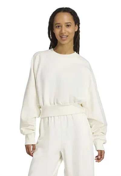 Bluza de trening din amestec de modal cu croiala lejera Soft Lux - Alb murdar